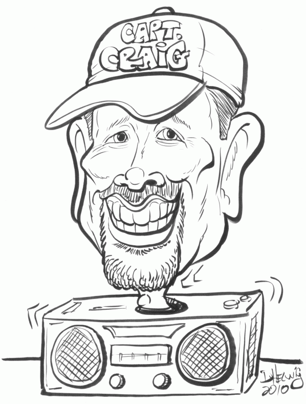 Caricature Of Captain Craig (by Dave Helwig)