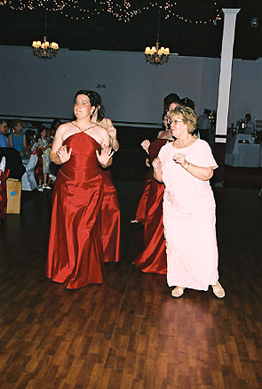 Ladies In Step Doing The Electric Slide