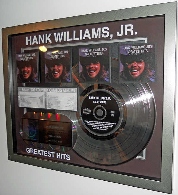 Captain Craig's Hank Williams, Jr. Quad-Platinum Award